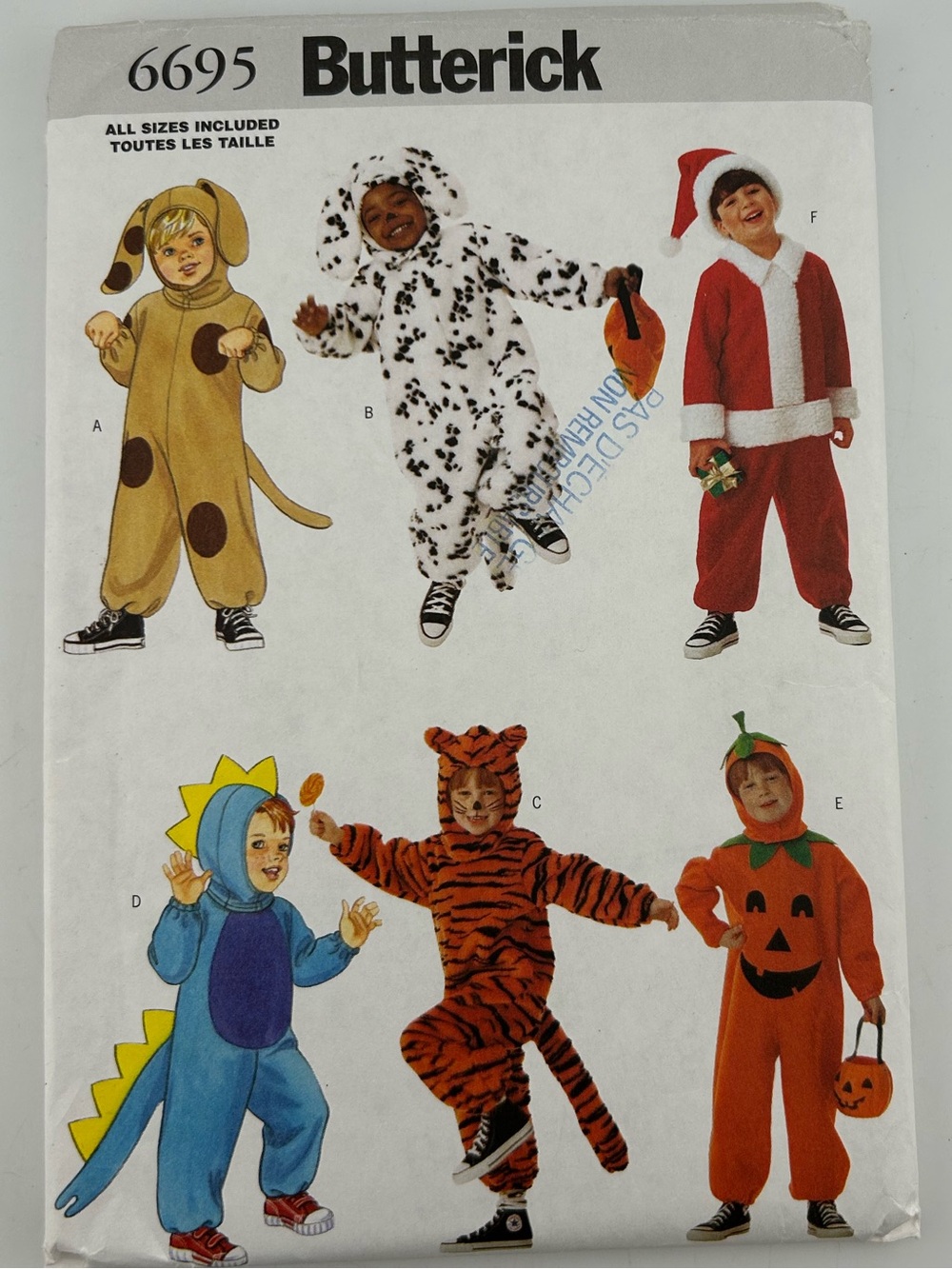 🪡 BUTTERICK Children Costume Sewing Pattern 6695